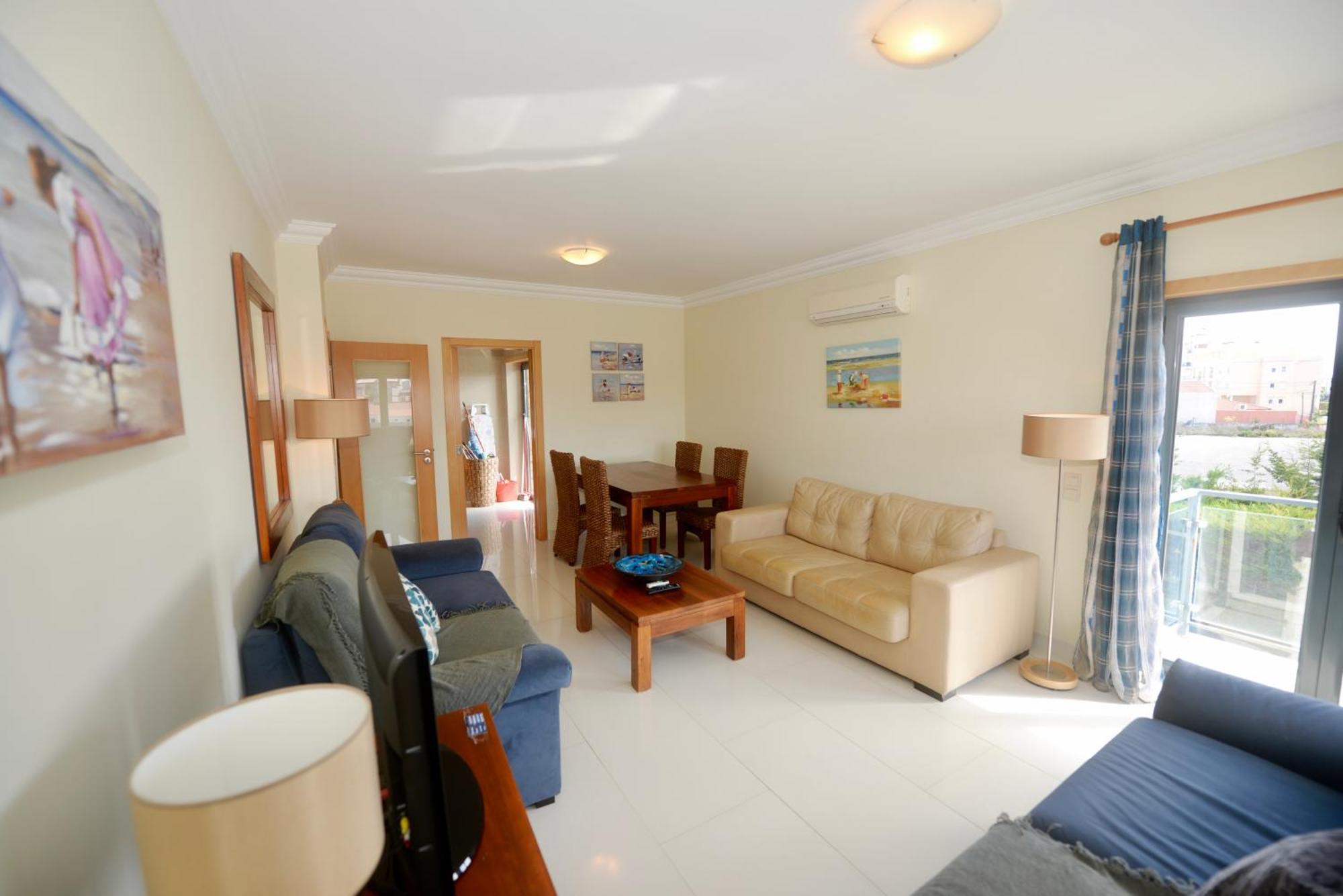 Pebble - 1 Bedroom Apartment Sleeps 5 With Pool & Tennis Court São Martinho do Porto Exteriör bild